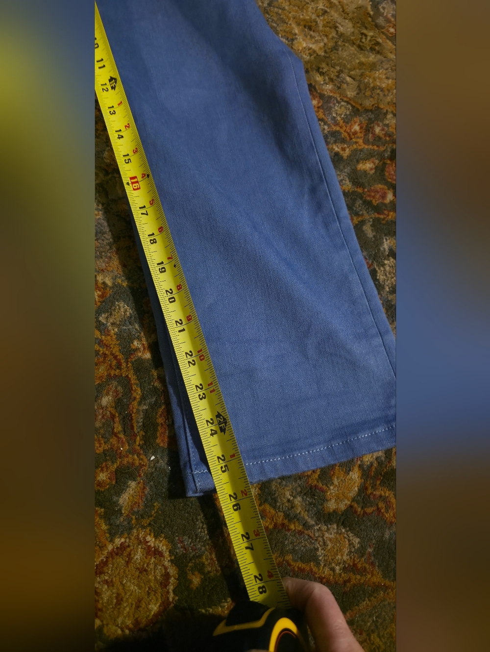 4/$25 Deal! Casual Slim Capri Pants in Periwinkle Blue NwT - Picture 4 of 11